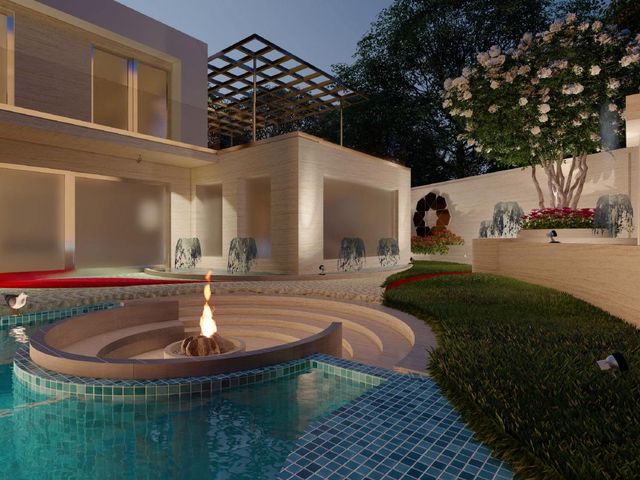 Villa & landscape
